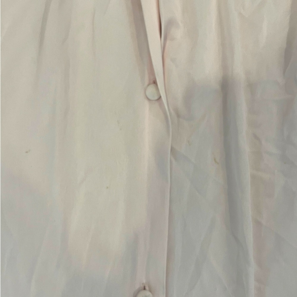 Vintage Vanity Fair Women's XL Silky Robe Light Pink Button Sleepwear Floral - Picture 4 of 6